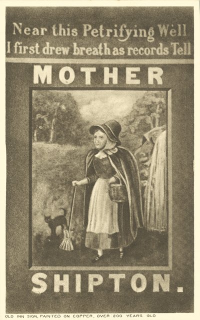 Letrero del Mother Shipton Inn, Knaresborough, Yorkshire de English School